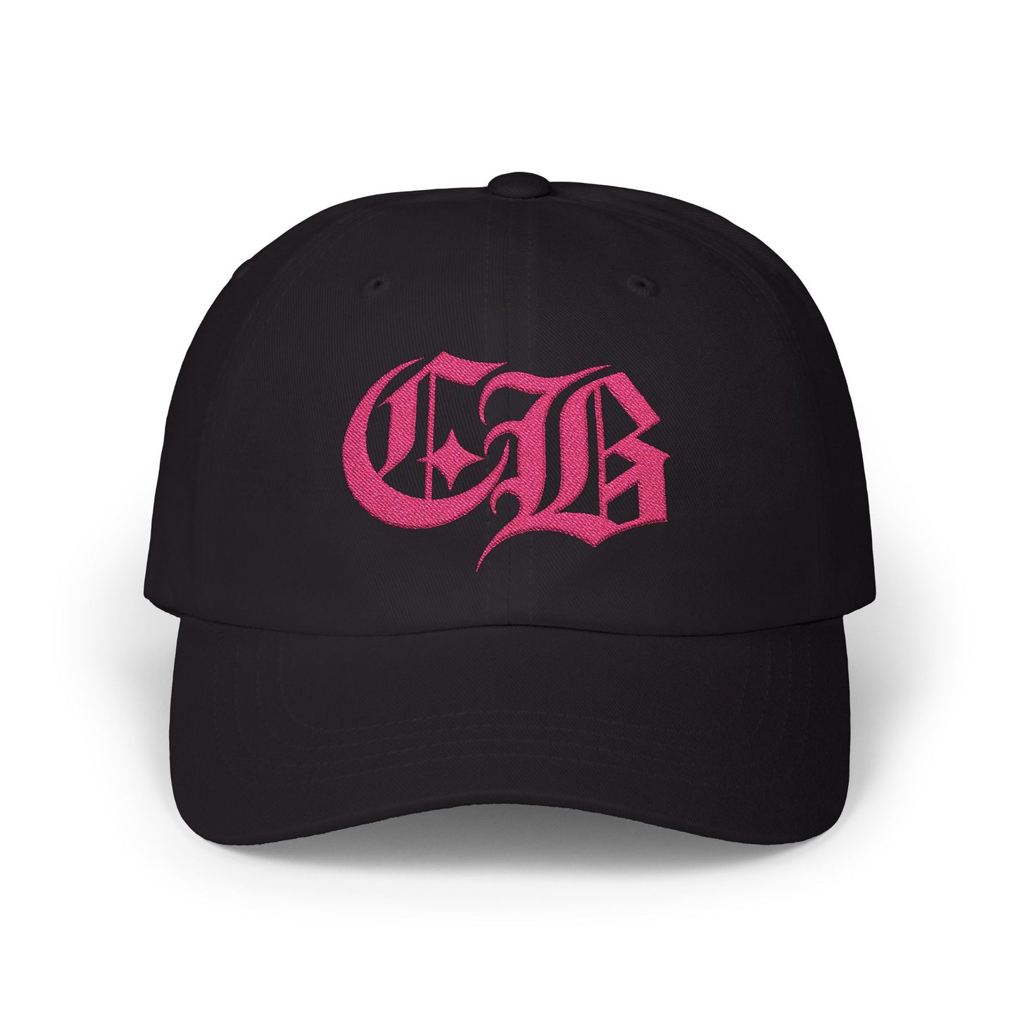 CB Monogram Hat (Black & Pink)