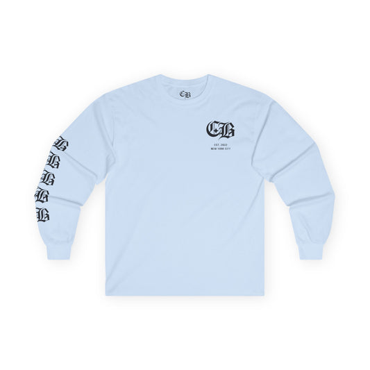 Cherry Bomb Long Sleeve Tee (Blue)